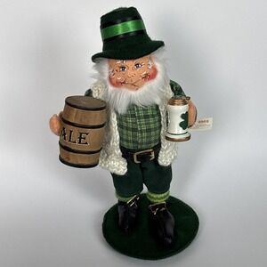 Annalee Doll 2005 11" St. Patrick's Day Leprechaun Ale Barrel & Stein HTF